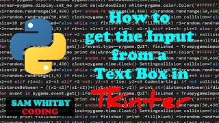 How to Get the Input from a Textbox in Tkinter [upl. by Mercy212]