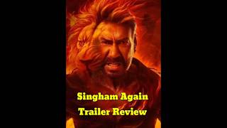 Singham Again trailer Review Review 😯  shorts shortfeed cinemaupdatesdevara short movie [upl. by Nich]