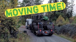 Moving the John Deere 1910g to Its New Location via Trailer [upl. by Autum733]