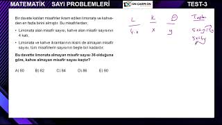 Sayı Problemleri Test 3 Soru 5 [upl. by Intirb]