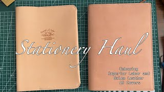 Unboxing  How do the Superior Labor and Galen Leather A5 natural notebook covers compare [upl. by Kellda]