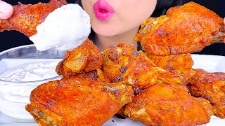 ASMR Fried Chicken Wings DIPPED in Creamy Pickle Ranch Eating Sounds ASMR Phan [upl. by Brittne561]