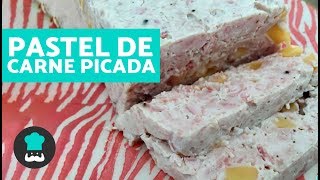 PASTEL de CARNE picada al baño María  ¡Receta FÁCIL para niños [upl. by Raye]