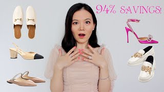 20 PAIRS OF ZARA DESIGNER SHOE DUPES  Huge Zara try on haul Chanel Prada Gucci Jimmy Choo dupes [upl. by Anirtruc]