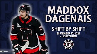 Maddox Dagenais vs Chicoutimi  Sep 20 2024  QMJHL Debut  2026 NHL Draft [upl. by Egdamlat8]