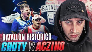 HISTÓRICO 😲 REACCIÓN CHUTY vs ACZINO 🔥 RED BULL BATALLA INTERNACIONAL 🐓 [upl. by Bertine]