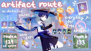 a detailed guide to dual artifact route farming 50 𝜗𝜚⋆₊˚° ༘ 2 routes amp extra artifacts 🎧⋆🖇₊˚ෆ 🦢˖°𓇼 [upl. by Garap]