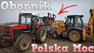 Obornik na 2x zestawy u Sąsiada ✔ POLSKA MOC ENGINE SOUND  Zetor 8145 amp Ursus C360 [upl. by Suirauqram]