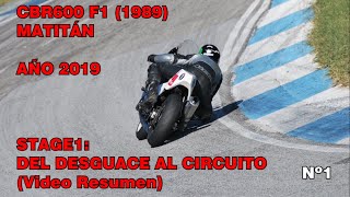 Del DESGUACE al Circuito Honda CBR600 F1 PC23 STAGE1 Nº1 [upl. by Deibel]