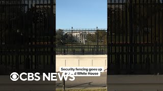 Security fencing goes up around White House shorts [upl. by Marijane226]