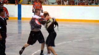 SN Rebels vs Wallaceburg July 22 2012 Fight [upl. by Sugar]