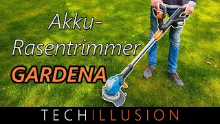 🔥BESTER AKKU RASENTRIMMER im Sortiment Gardena ComfortCut im Test🌿🌿  Review amp Test [upl. by Borlow]