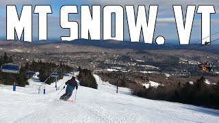 Skiing Mt Snow VT Top to Bottom [upl. by Golter]