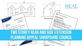 Two Storey Rear and Side Extension Planning Appeal Shropshire Council [upl. by Ibba463]