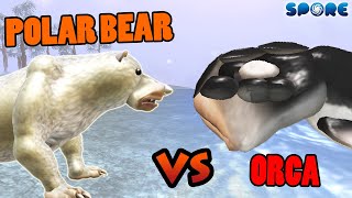 Polar Bear vs Orca  Beast Faceoff S3E5  SPORE [upl. by Maurine]