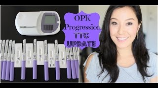 OPK Progression using Clearblue Fertility Monitor [upl. by Kedezihclem]