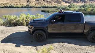 2022 RAM 1500 TRX offroad  100 STOCK  full suspension articulation [upl. by Merrily]