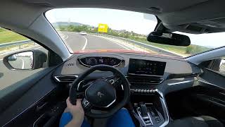 2022 Peugeot 5008 Allure pack 15 Blue HDI 130 HP Eat8  POV Test drive by Supergimm45 [upl. by Luci]