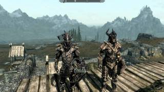 Skyrim both sets of Dragon Armour Dragon Scale amp Dragon Plate [upl. by Legna568]