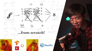 Building a neural network FROM SCRATCH no TensorflowPytorch just numpy amp math [upl. by Schulze]