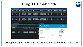 Using FDC3 to communicate between different AdapTable grids [upl. by Ligriv719]