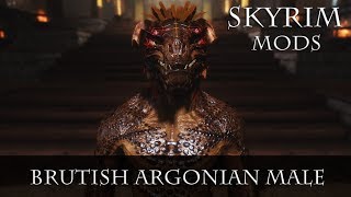 Brutish Argonian Male Skyrim Mod [upl. by Weisman]