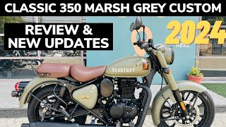 2024 New Royal Enfield Classic 350 Signals Marsh Grey Custom Review  Get Alloys Only In ₹7000😍 [upl. by Rachael85]