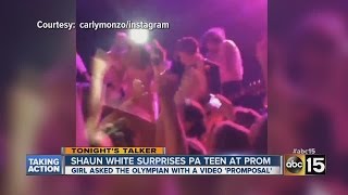 Shaun White surprises PA teen at prom [upl. by Aschim]