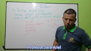 Como calcular la masa Calorimetría Calculo de la masa ejercicio N°5 [upl. by Anoyek561]