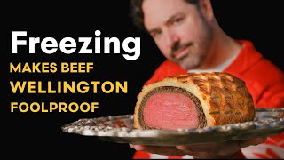 Freezing Makes The Perfect Beef Wellington Foolproof amp Easy [upl. by Hardie263]