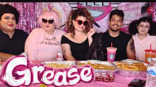 Grease Mukbang Musical💕💄💋 BigGuyAppetite LaGordizEats JayGrubz SpoonfulofJeanToe [upl. by Etnad]