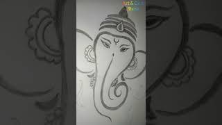 Lord Ganeshji 🙏Drawing 😍❤️shorts art drawing artcraftshow [upl. by Cosme875]