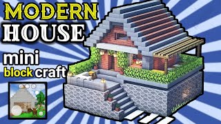 TUTORIAL MODERN HOUSE MINI BLOCK CRAFT 10 [upl. by Klepac952]