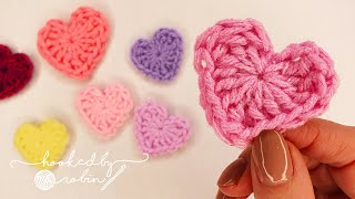 How to Crochet a Heart in just 2 MINUTES ❤ [upl. by Faith]