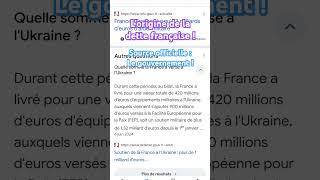 La France a plus de 3200 milliards de dette sachant quelle a fournit  de 5 M milliards à ce pays [upl. by Ernst]