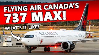 Flying AIR CANADAS 737 MAX Vancouver to Calgary [upl. by Lunseth]