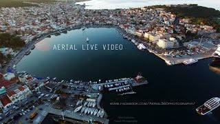 ΠΕΤΏΝΤΑΣ ΠΆΝΩ ΑΠΟ ΤΗΝ ΜΥΤΙΛΉΝΗ  MYTILENE  LESVOS  Aerial live video [upl. by Ellynad518]