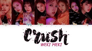 Weki Meki – Crush Color Coded Lyrics HANROMENG [upl. by Odab737]