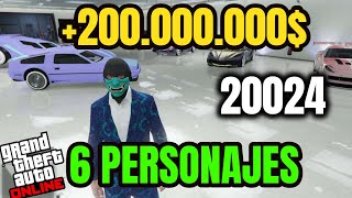 TENGO 6 PERSONAJES y 200 MILLONES LEGALES en GTA 5 ONLINE MI TRAYECTORIA en GTA ONLINE 20024 [upl. by Eniamrehs]