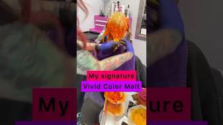 Vivid color melt schaumburg hairstyle hairtok hair hairvideo vividhair vividhaircolor [upl. by Aserej]