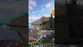 We crashed it 5mins later…🔥🚀💥 youtube minecraft smp vtuber youtubeshorts minecraftshorts [upl. by Yaeger]