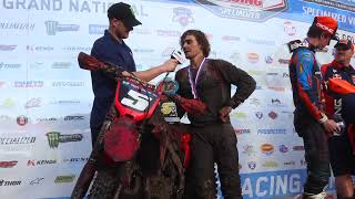 TyleTyler Medaglia 3rd Place GNCC Podium Speechr Podium Speech [upl. by Ramoj422]