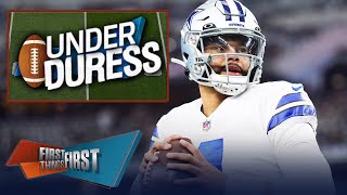 Dak Prescott Cowboys remain Under Duress entering NFC Divisional Round  NFL  FIRST THINGS FIRST [upl. by Peednama321]