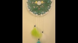 DIY déco  Attrape reve mandala  La plume turquoise [upl. by Hamburger]