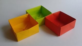 How To Make A Paper Box  как сделать коробочку из бумаги origami [upl. by Frederique]