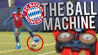 100MPH BALL MACHINE VS FC BAYERN [upl. by Nyrmac]