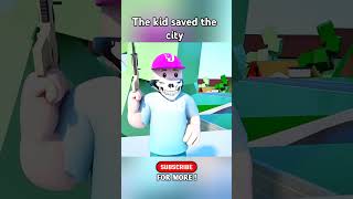 Save a child or a whole city from zombies🧟‍♀️ Roblox animation shorts roblox animation [upl. by Haran]