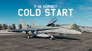 DCS FA18C Hornet Cold Start Tutorial [upl. by Keelby]