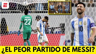 MESSI tuvo UN PARTIDO DE TERROR vs ECUADOR JUGÓ MAL y FALLÓ UN PENAL en COPA AMÉRICA  Exclusivos [upl. by Natalina]