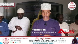 Mouhammad Moujtaba Diallo  Tarawih Partie 01  Ramadan J9 1441 02052020 [upl. by Alakam905]